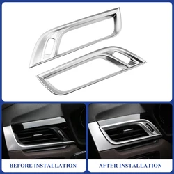 Car Air Conditioning Outlet Frame Trim for BMW X1 F48 2016 - 2022 AC Vent Cover 2Pcs Decoration Sticker Interior Accessories