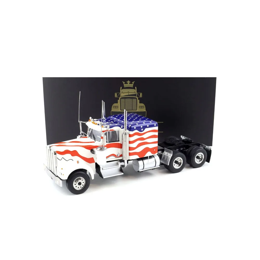

Three Color ! 1/18 Scale Die-Cast Car Large 6X4 Prime Mover Truck Classic Tractor W900 Toy Gift Model