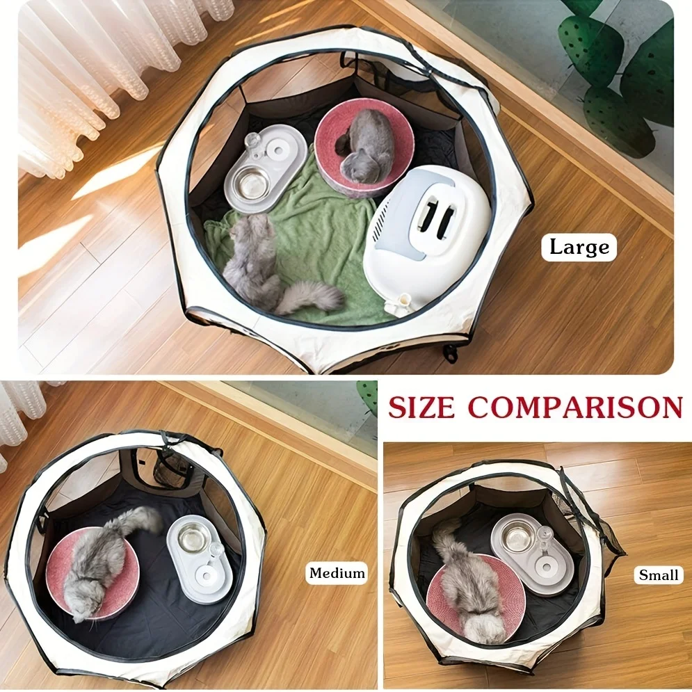 Classic-Style Portable Pet Playpen & Tent | Durable, Foldable, Comfort Design | Secure Outdoor Pet Bed for Cats & Dogs