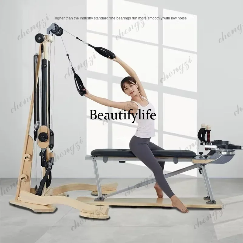 Beech Wood Big Fitness Equipment Bidirectional Ladder Gyroscope Softener Pilate Yoga Bed