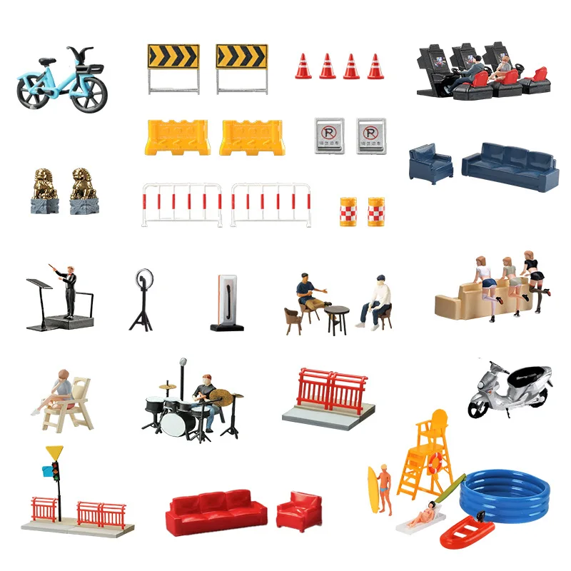 1:64 anime mini boneca figura modelo em miniatura fotografia adereços modelo de cena diy mesa areia paisagismo ornamento presente