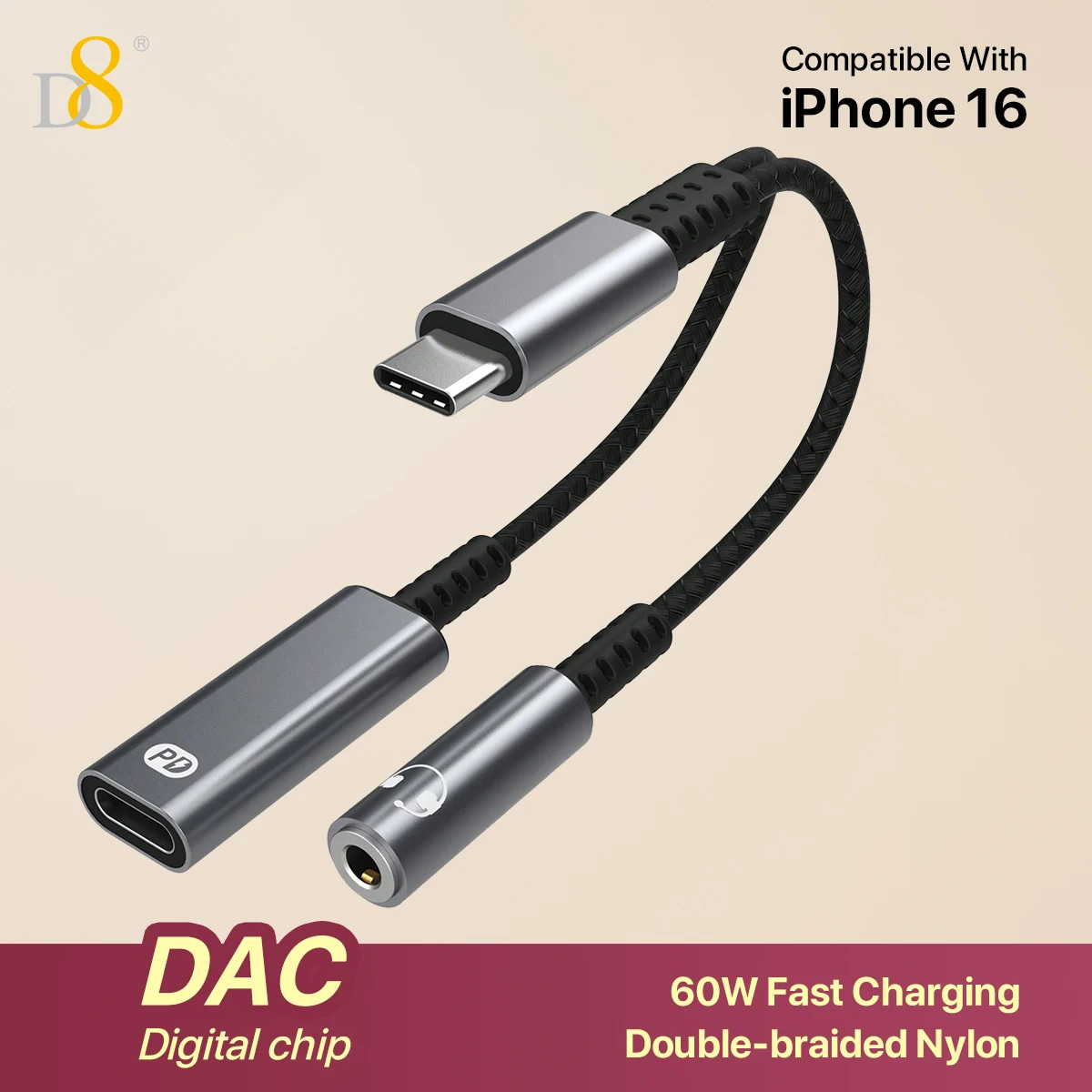 D8 USB-C To 3.5Mm H… - image