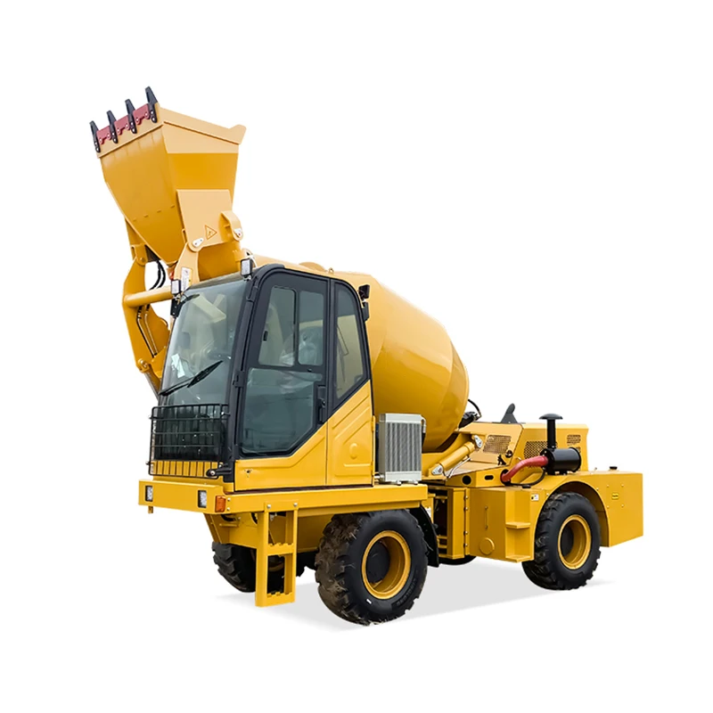 آلة التحميل الذاتي 2.6 م 3 3.5 م 3 4 م 3 5.5 م 3 شاحنة خلط الخرسانة مع 270 °   360 °   دوران