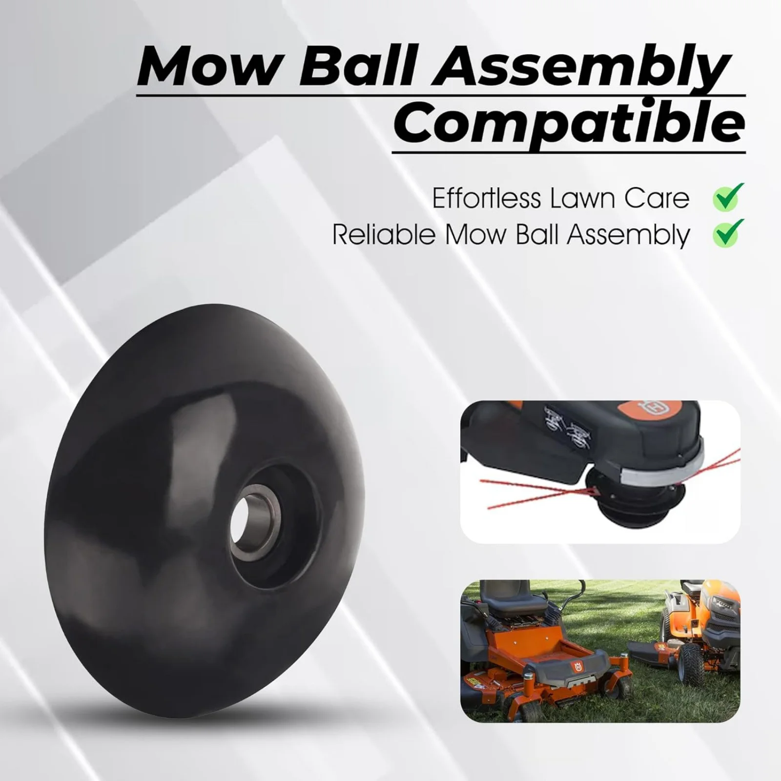 Trimmer Mow Ball for Poulan PPWT62522 PPWT60022 & Husqvarna HU625WT HU675HWT Series Trimmer Parts OEM 532182217 182217 532180334