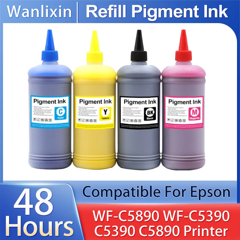 500ml WF-C5890 WF-C5390 Refill Pigment Ink For Epson WorkForce Pro C5390 C5890 color Printer T11C1 T11D T11C T11G T11D ink Bag