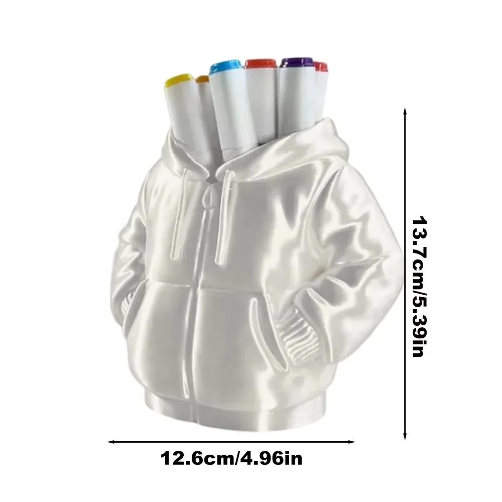 Puffer Jacket Design Desk Pen Holder Plastic Multifunctional Pen and Pencil Holder 3D Printing Large Capacity
