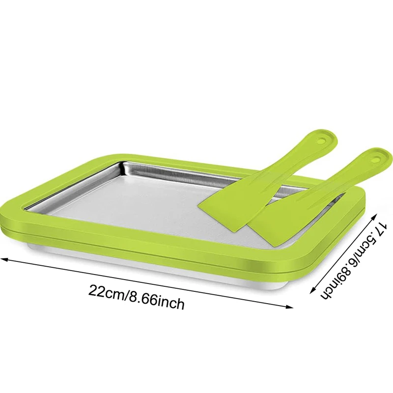 Ice Cream Maker Pan Multifunctional Cold Sweet Fried Food Plate Durable Rolled DIY Homemade Frozen Yogurt Gelato Kitchen Tool