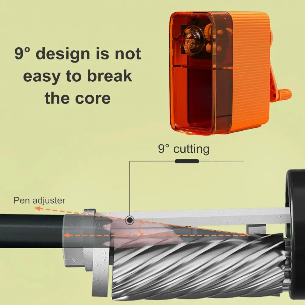 Art Student Manual Pencil Art Student's Essential 5-gear Manual Pencil Cutter Sketch Special Hand Handle for Stationery