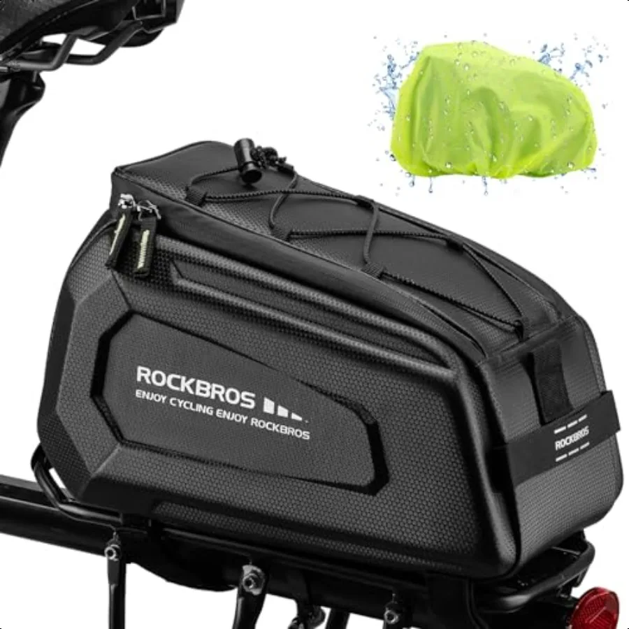 

ROCKBROS Bike Rack Bags Hard Shell Bicycle Rear Rack Bag Large Pannier for Bicycle Rear Rack Bags Bike Rear Seat Bag Bike Trunk