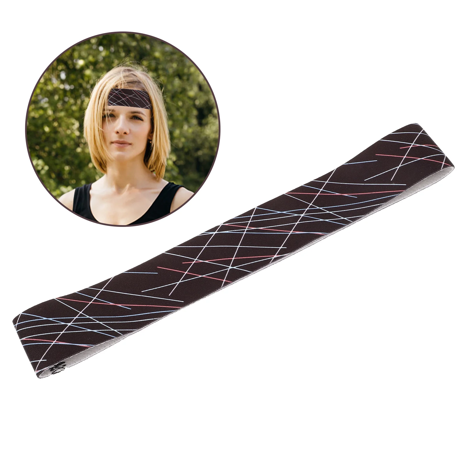 

Breathable Sweatband Lightweight Anti-Slip Headband Sports Gym Yoga Fitness Running Headbands For Women Decorative Hair