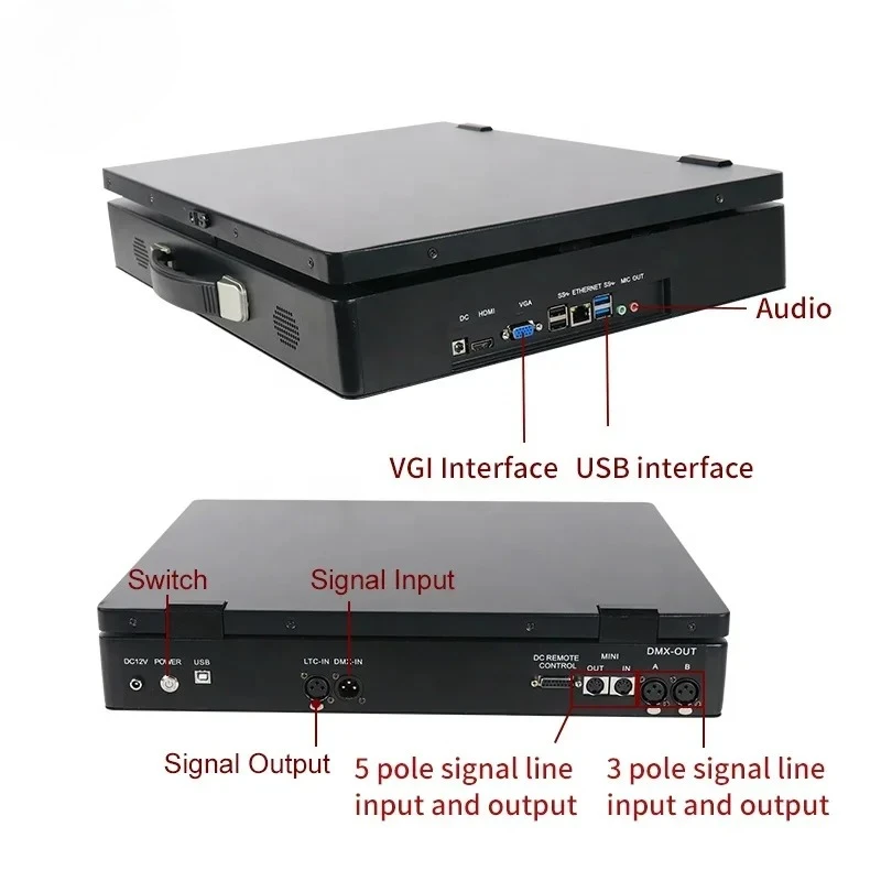 2025 19 Inch Screen Super Industrial Capacitive Touch Panel DMX Controller Dmx512 Lighting Console MA With Flight Case