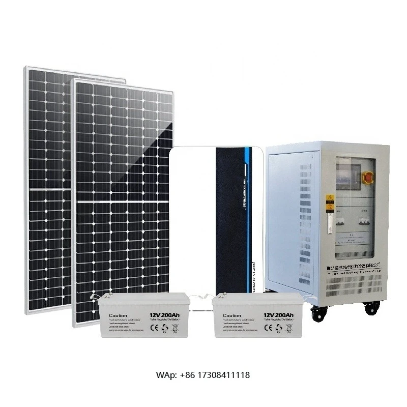 

5KW 10KW 30kw 100KW off-grid solar system Home and industrial complete solar panel power hybrid system