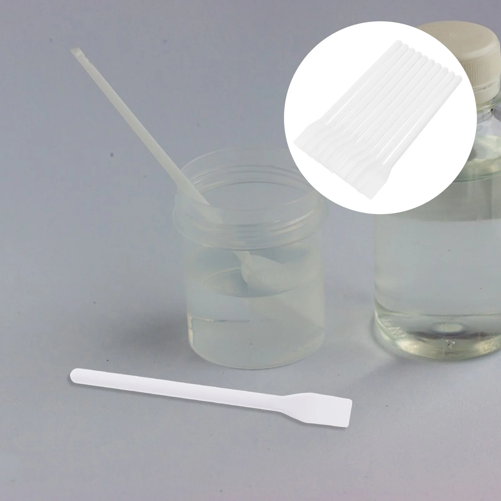 

10pcs Plastic Mixing Sticks For Glue Paint Skincare Durable Multi-Use Applicator Tool Spatula Scrapers Handcraft Tools