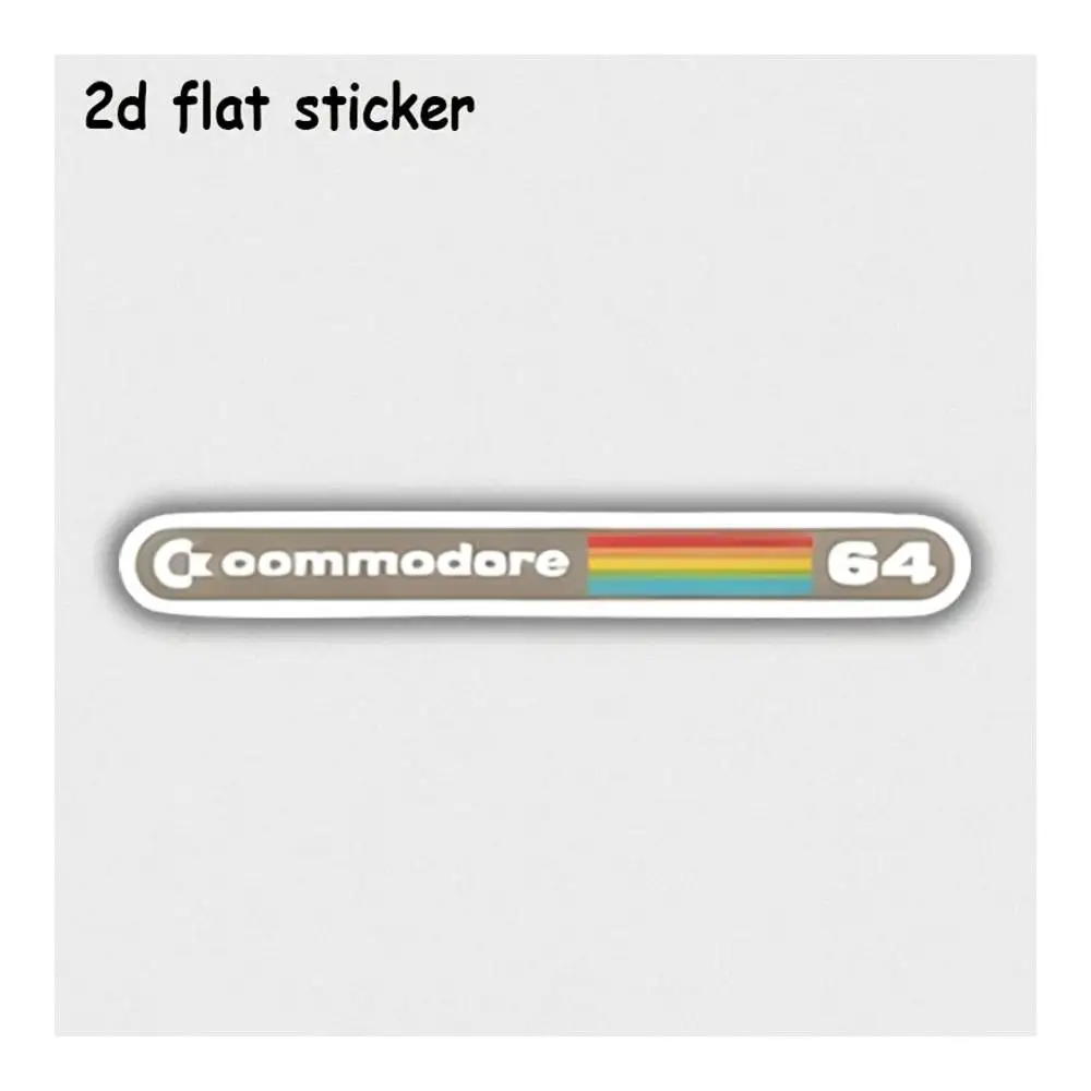 Commodore 64 Logo Waterproof Vinyl Decal For Car Motorcycle Laptop Water Bottle Smooth Surfaces