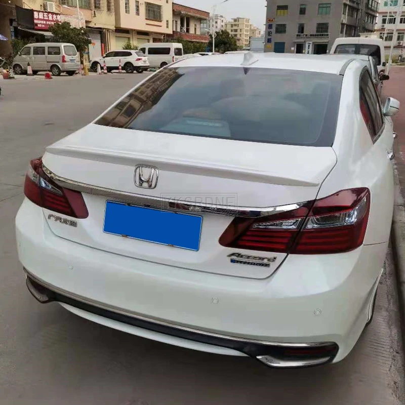 لهوندا 9th Gen 9.5 Gen Accord ABS تستعد رسمت مُفسدة من ألياف الكربون 2014 2015 2016 2017 الأمتعة الخلفية الجناح