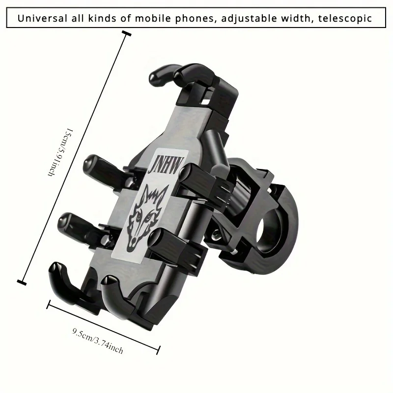 Motorcycle Phone Holder 360° Rotatable Adjustable Holder Shock and Vibration Resistant Design for Bikes Scooters Motorcycle
