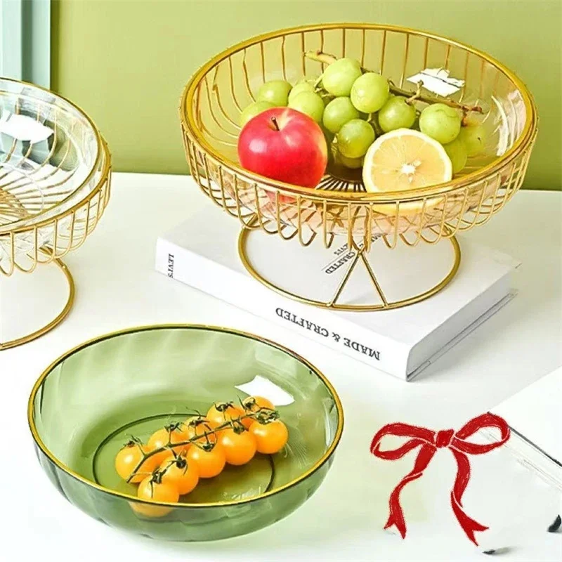 

Миска для конфет с ручкой, современный сервировочный поднос для фруктовых закусок, десертная тарелка для гостиной, журнальный столик, домашний кухонный офисный декор