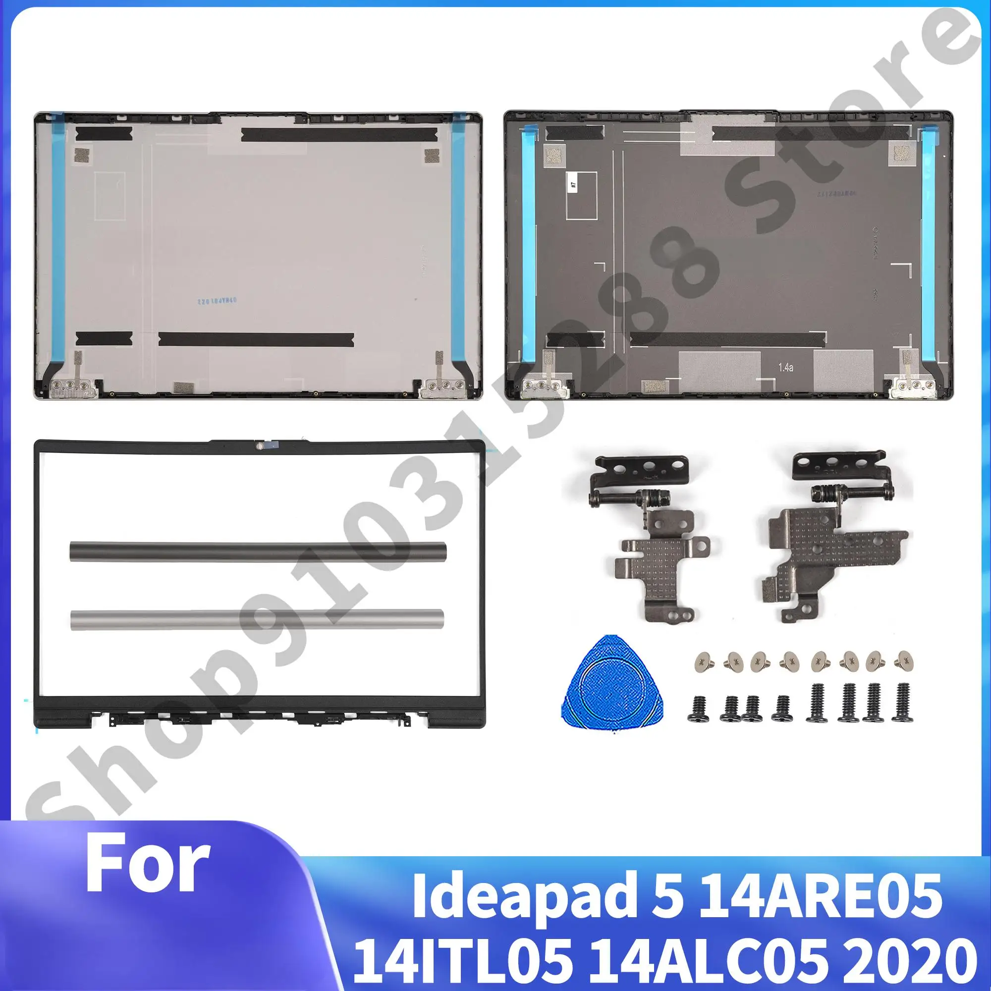 Laptop Parts For Ideapad 5 14ARE05 14ITL05 14ALC05 14iil05 metal LCD Back Cover Front Bezel Hinges Covers Replace 14inch