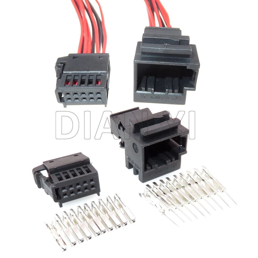 1 Set 10 Way Car Lift Switch Plug 1K0971992 AC Assembly For VW Audi Auto Seat Adjustment Wire Socket 1670990-1 6R0972930