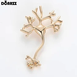DCARZZ Neurologist Pin Badge Doctors Nurses Pins Metal An Exquisite Neuron Brooch Fashion Jewelry Women Accessories