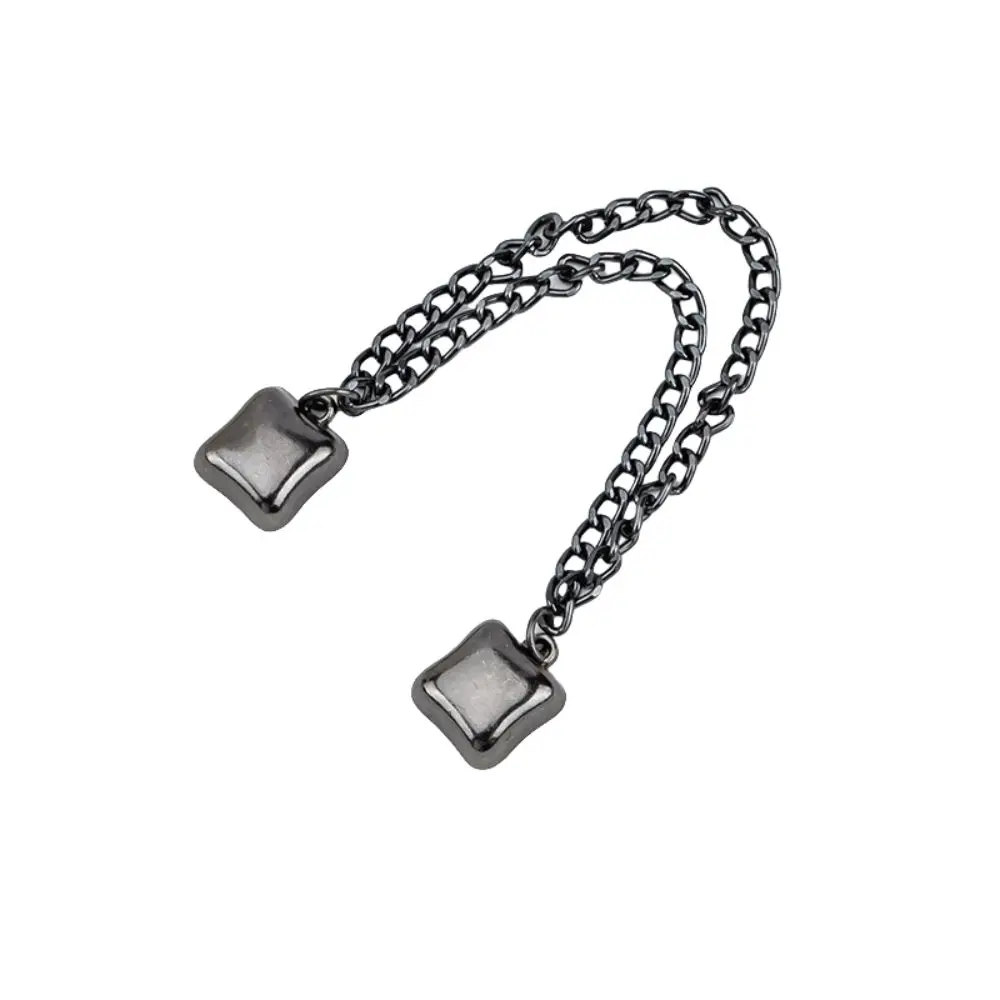 Multi-Function Magnetic Clothing Clip Button Non-hole Shorten Trouser Clip Metal Waist Buckle Tassel Chain Cuff-link Jeans