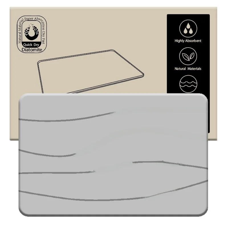 Absorbent Silicon Dinosaur Foot Mat Batoom Entrance Doormat Qui Dry Non-Slip Floor Rug Rectangular Simple Sle Home Decor