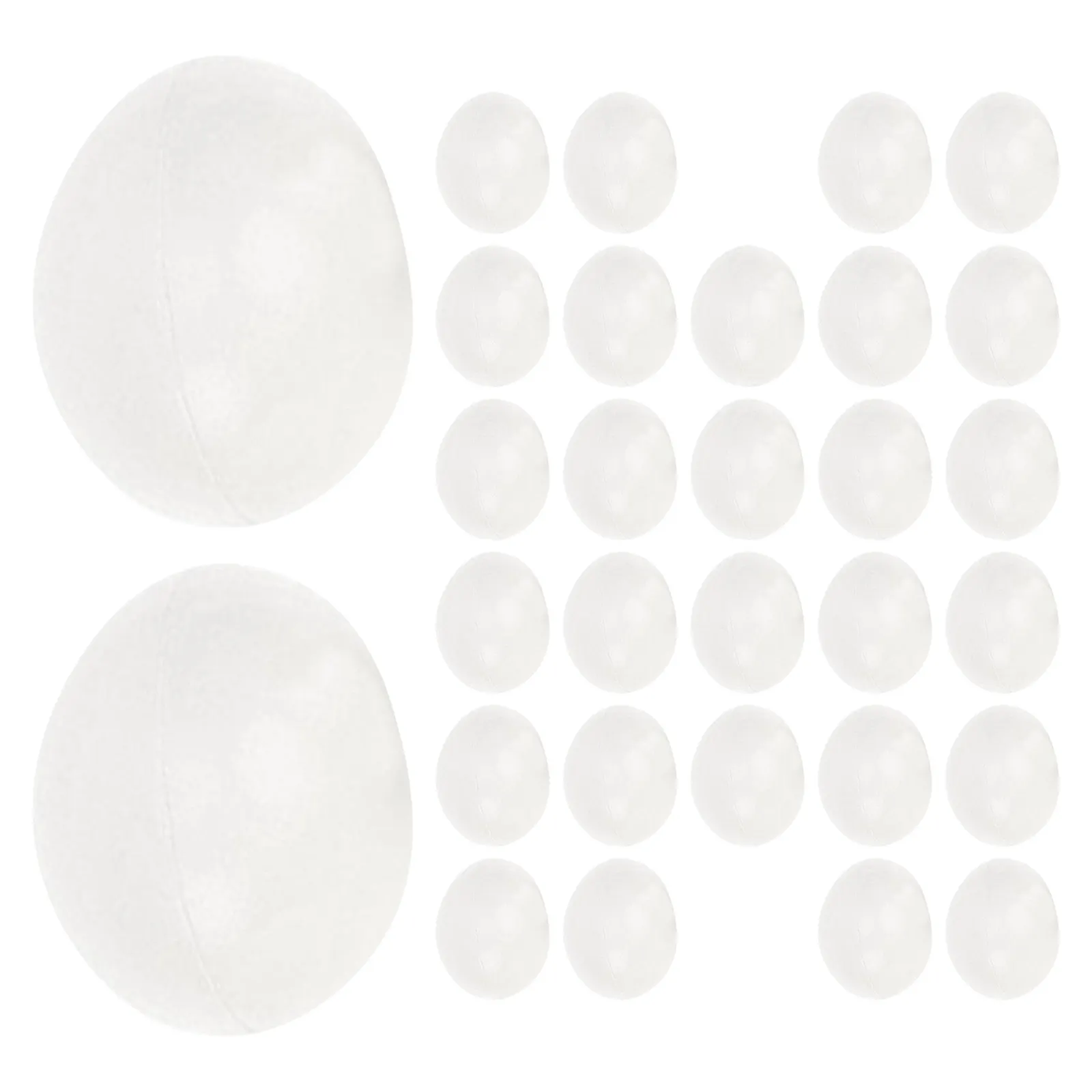 

30 шт. пластиковых имитационных яиц для легкого раскрашивания, пасхальные яйца для ручной росписи, для детского творчества, рисования, поделок, украшения дома