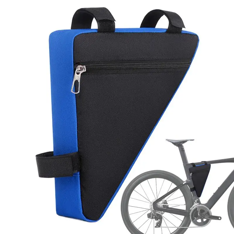 Bicycle Triangle Bag Cycling Accessories Front Tube Frame Handlebar Waterproof Cycling Bags Triangle Pouch Frame Holder Tool Bag