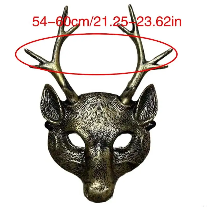 H58E Deer Maske Halloween Kostüm für Kinder Erwachsene Festival Party Halloween Deer Cosplay Kostüm Requisiten