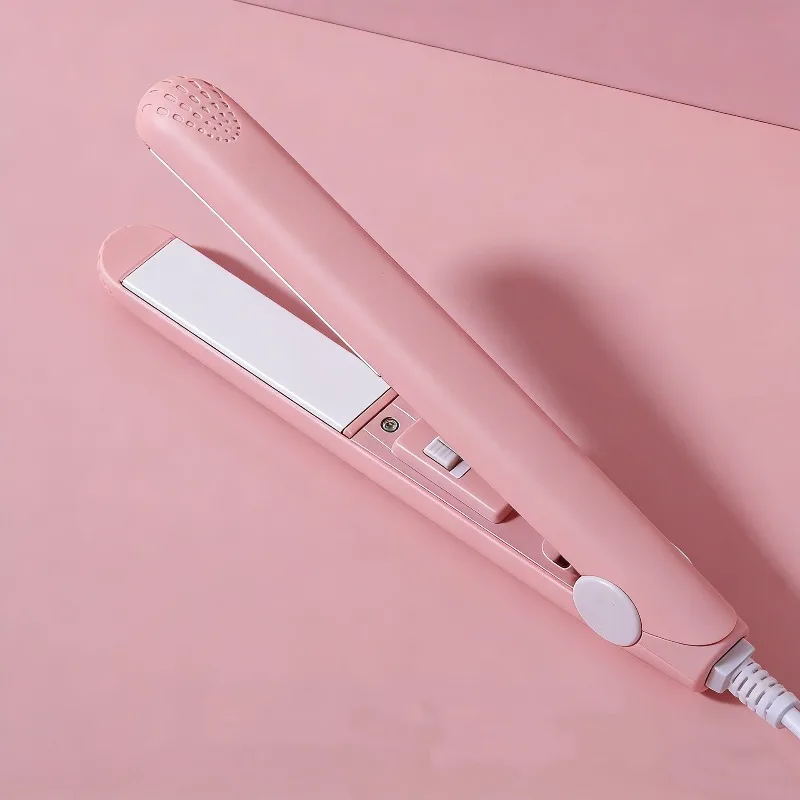 Mini Hair-Straightener Curly and Straight Hair Supplies Thermostatic Electric Ceramic Curling Iron National Standard Double Flat gallery 5