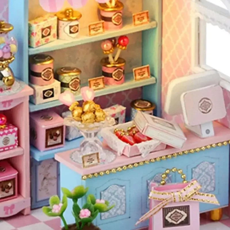 Mini assemblaggio realistico cabina in legno, progetto pratico costruzione per relax e decorazione consapevoli 15UB