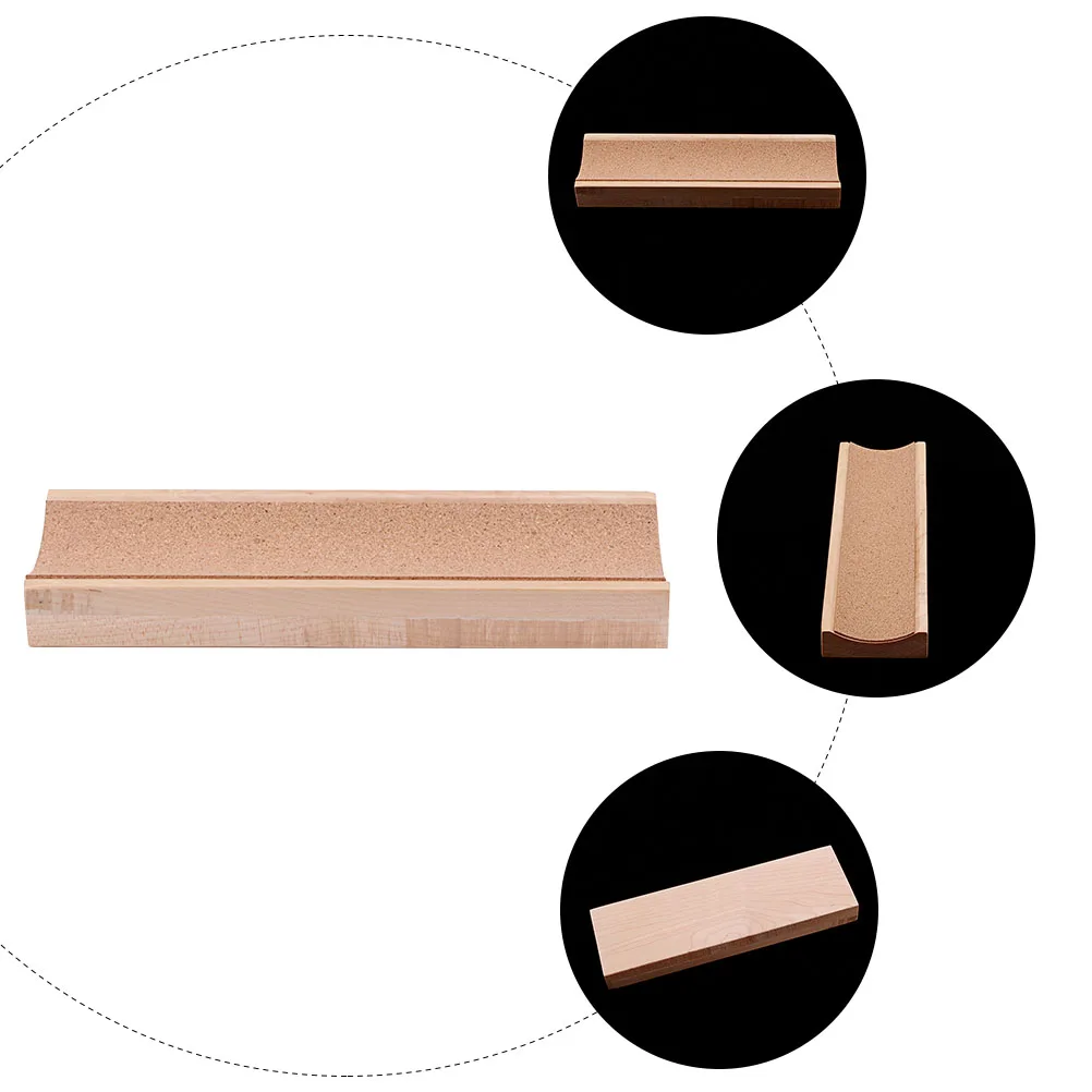 

1pc Wooden Neck Rest Premium Guitar Nut Guitar Accessory U Shape Durable Scratch Resistant Khaki For Maintenance Support