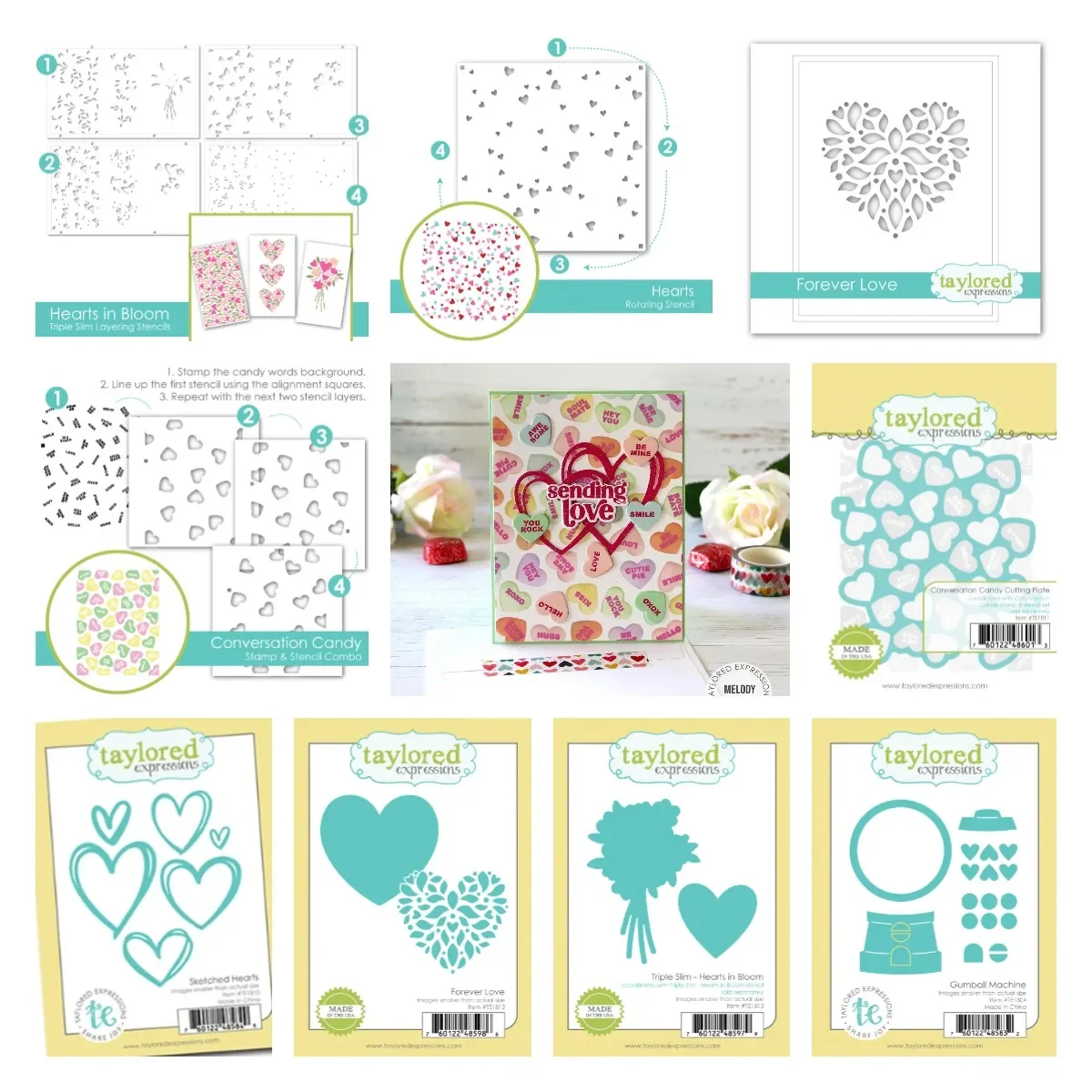 Máquina de gominolas de San Valentín, troqueles de corte de Metal Love, sellos DIY, plantilla de tarjeta de álbum de recortes, tarjetas de papel, hojas de álbum hechas a mano