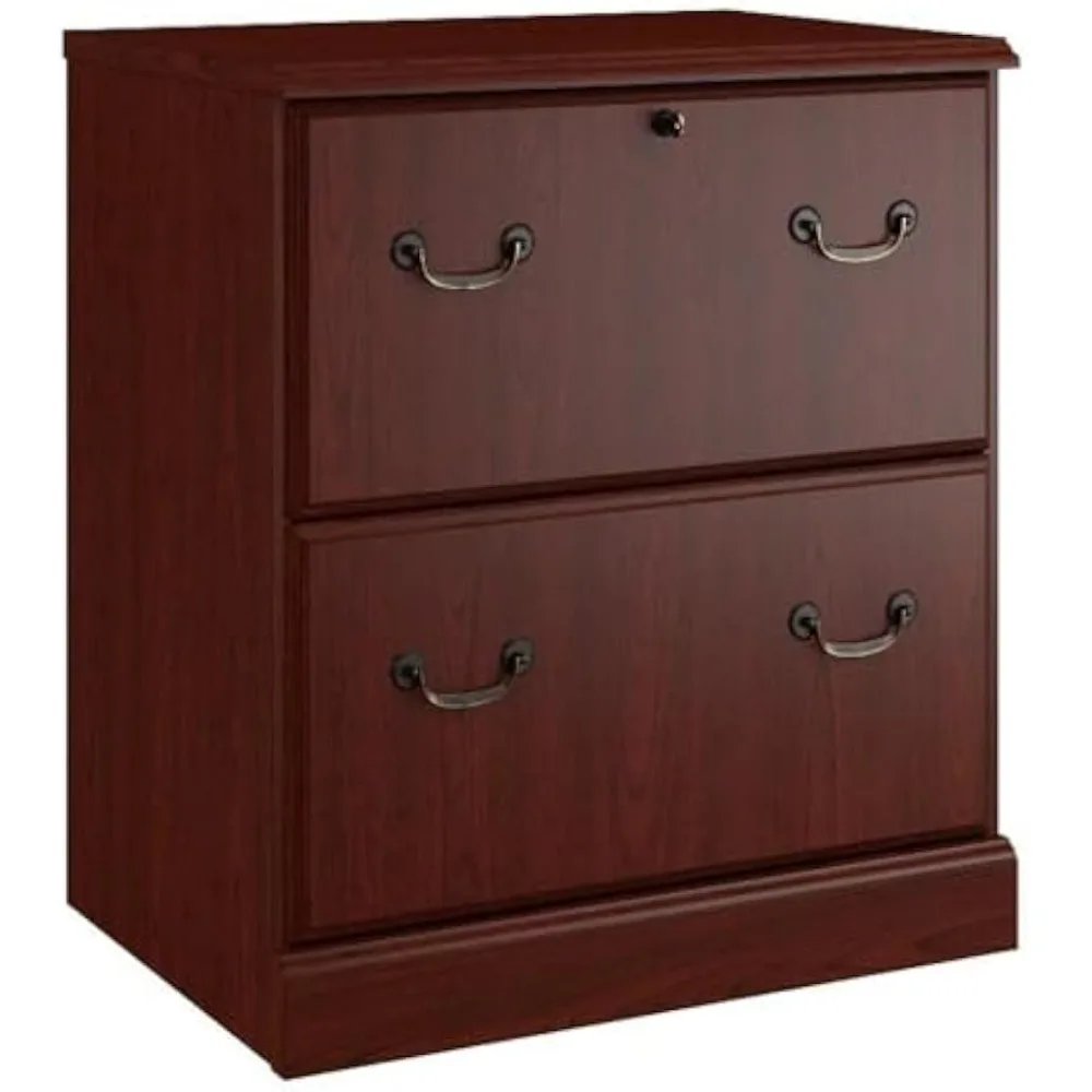 

Modern Horizontal Filing Cabinet in Autumn Cherry Finish