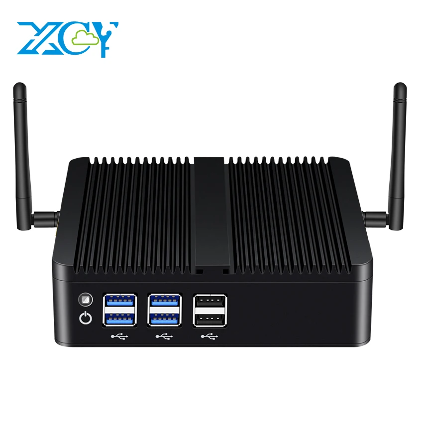 XCY bez wentylatora Mini rdzeń komputer Intel i7 4500U i5 4200U Gigabit Ethernet HDMI VGA wyświetlacz 8x porty USB obsługują WiFi Windows Linux