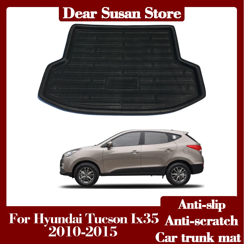 

Car Rear Trunk Mat for Hyundai Tucson Ix35 2010 2011 2012 2013 2014 2015 Anti-wear Watertight Mat Cargo Area Cover Boot Rug Part