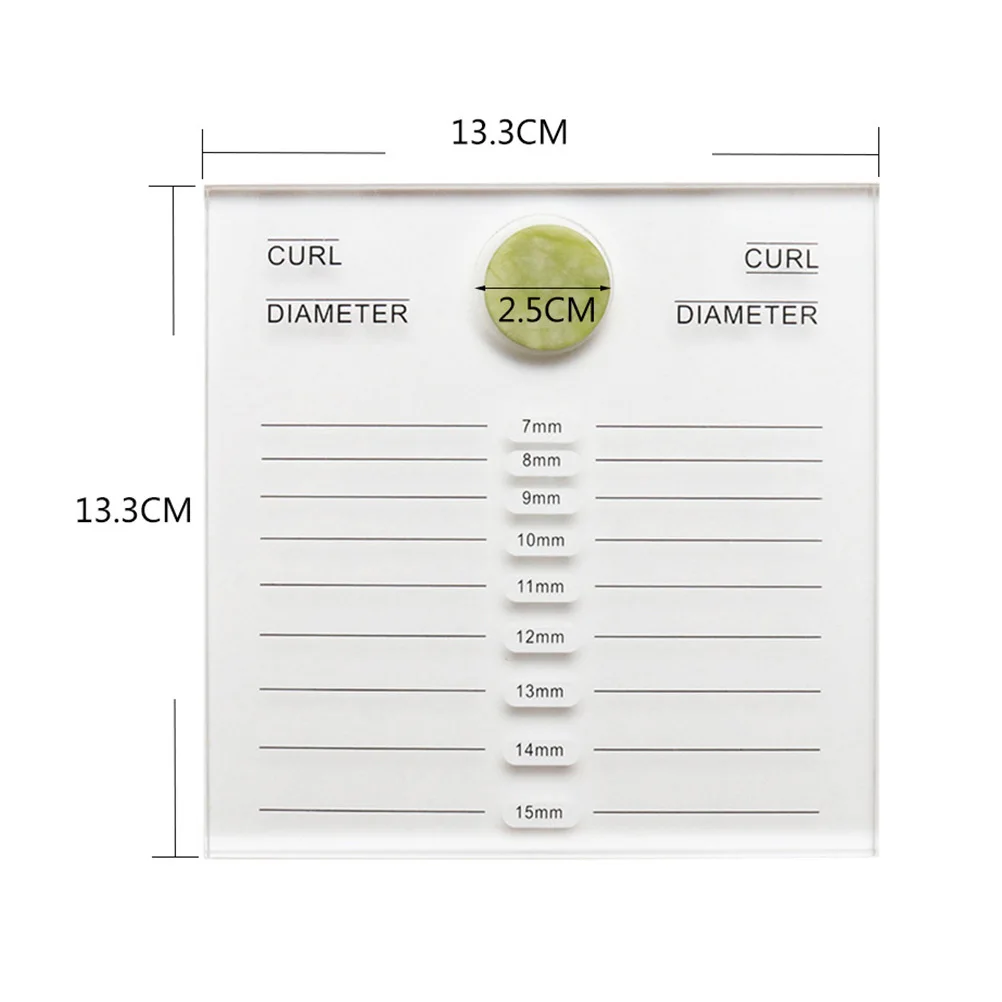 

Eyelash Tray Premium Acrylic Double Side Grafting Eyelash Scale Plate for Extension False Lashes with Jade Smooth Lightweight