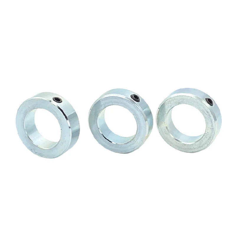 1pcs Carbon Steel Shaft Collars Fixing Screwed Retaining Locating Ring Fastener Throat Clamp Thrust