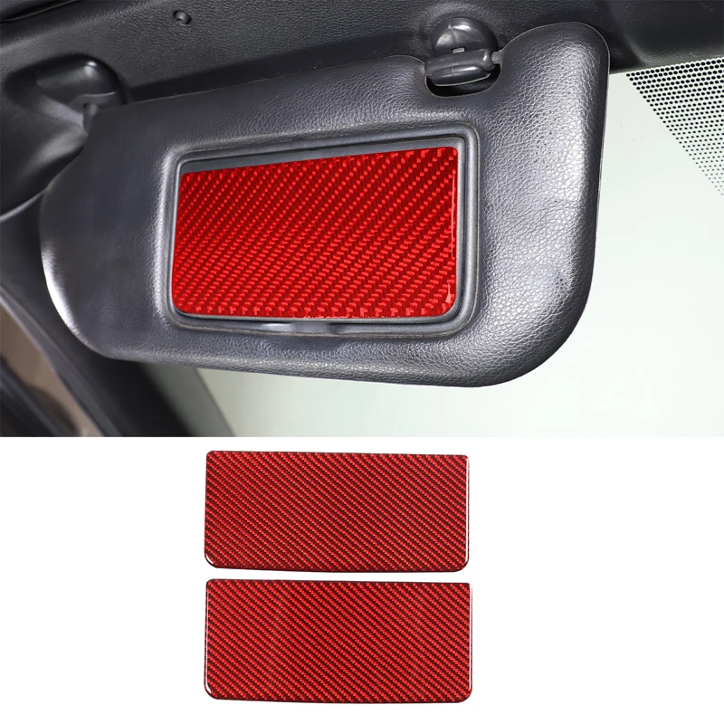 

For Nissan 350Z 2003-2006 Soft Carbon Fiber Car Makeup Mirror Panel Sticker Car Interior Decoration Accessories