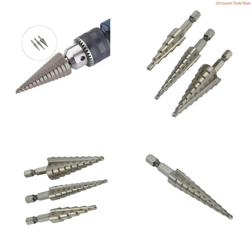 

Универсальное ступенчатое сверло для профессионального использования в металлообработке, деревообработке W91B