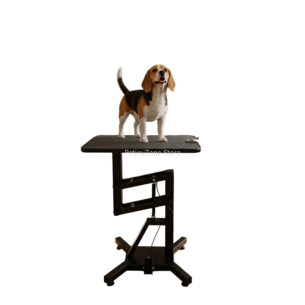

Heavy Duty Hydraulic Dog Grooming Table Professional Adjustable Height Pet Grooming Station With Arm Clamp And Non-Slip Durable