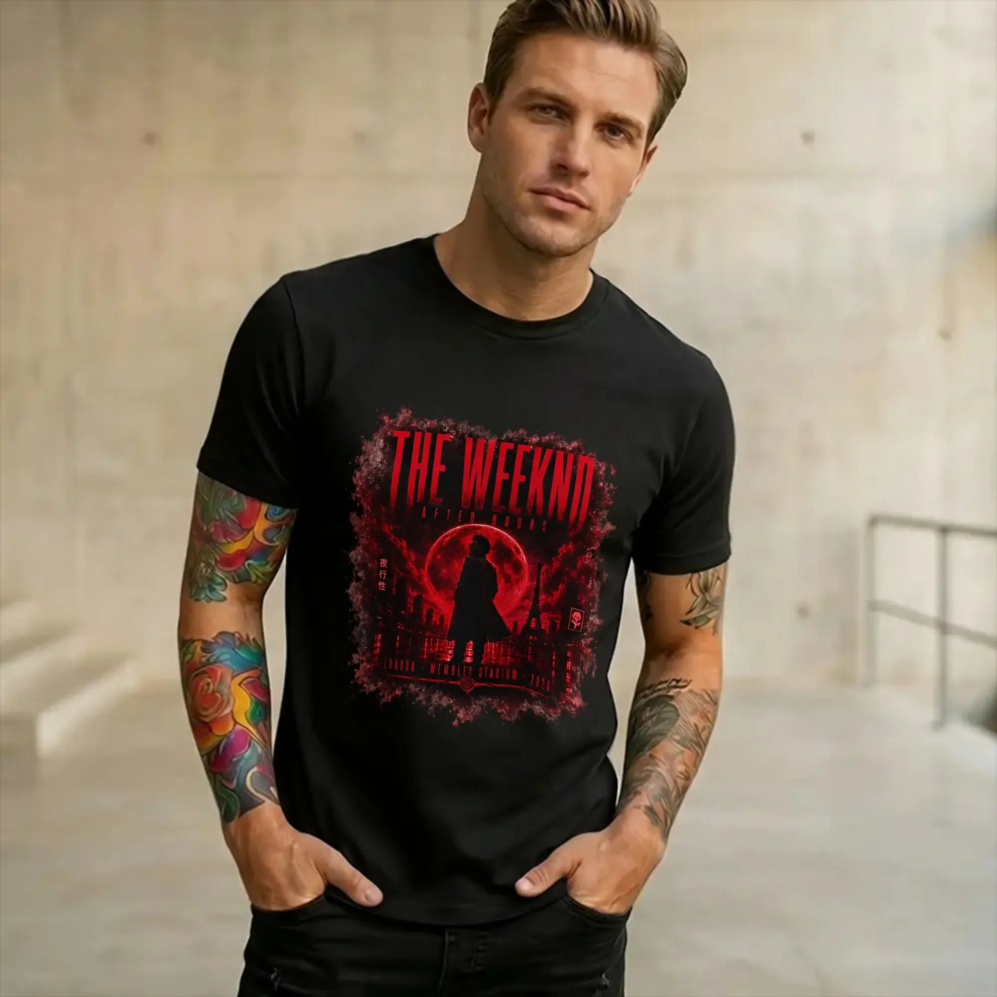 All Seasons The Weeknds After Hours til Dawn Stadium Tour 2026  T Shirt For Unisex  Cotton T-shirts Short Sleeve Clothes