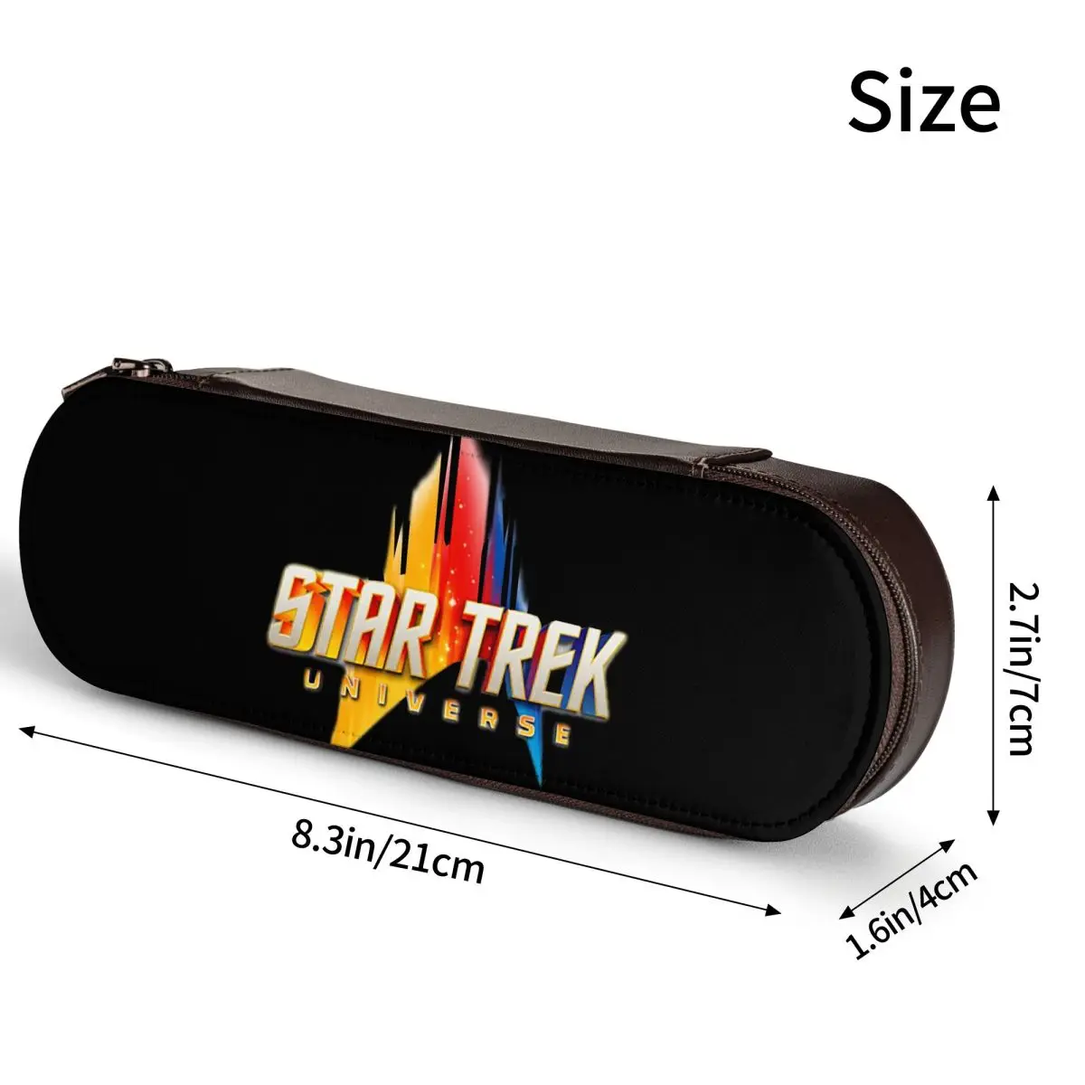 Star Treks Science Fiction TV Series_pixian_ai Leather Pencil Cases Pen Holder Storage Stationery Supplies Pen Box