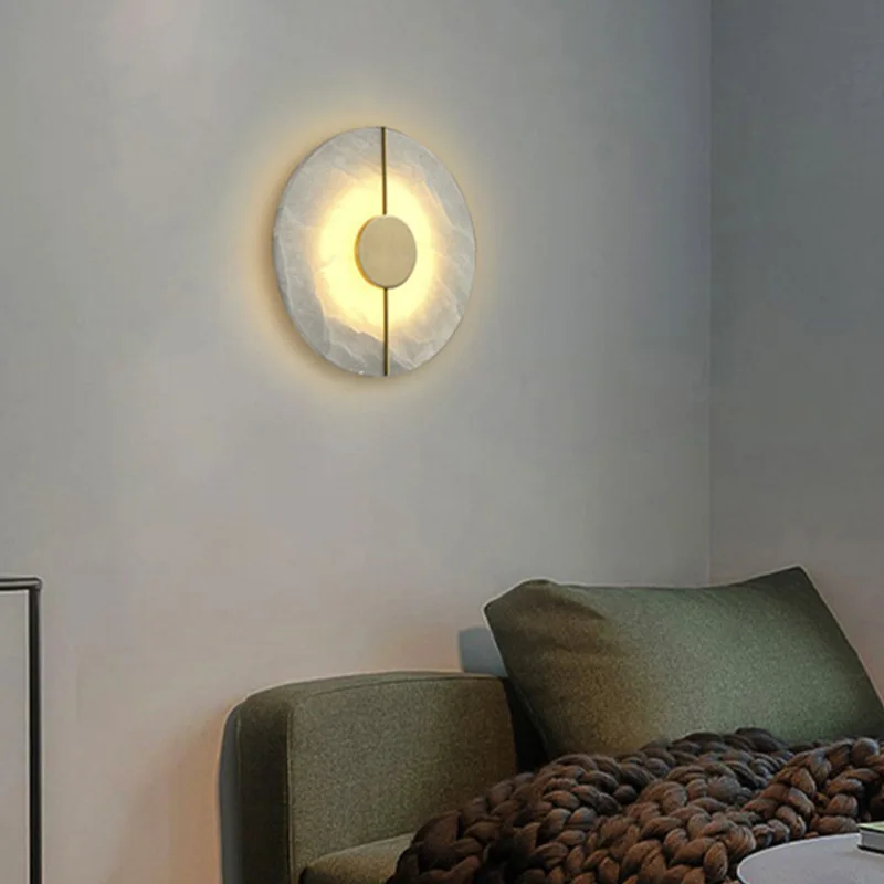 Nordic Marmor Wohnzimmer Wand Lampen Moderne Minimalistischen Hotel Restaurant Lichter Schlafzimmer Nacht LED Dekor Leuchten