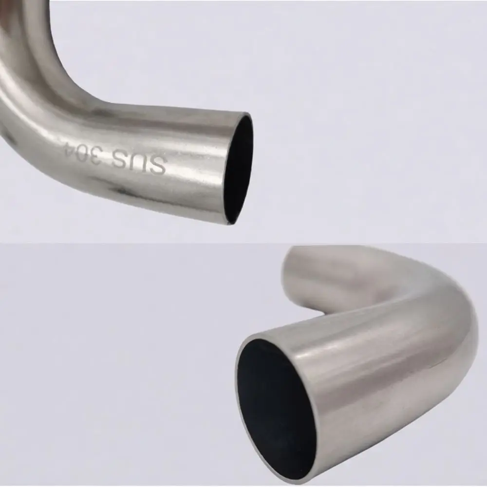 Heavy Duty Stainless Steel 90 Degree Handrail Elbow Fitting For Stairway Railing Support Durable Metal Pipe Connector