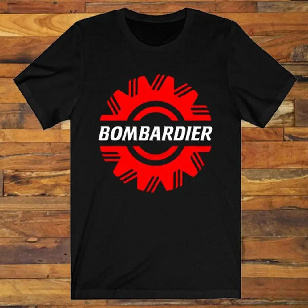 Bombardier Ski-Doo Logo Snowmobiles Snow Vehicle Mens Black T-Shirt S-3XL