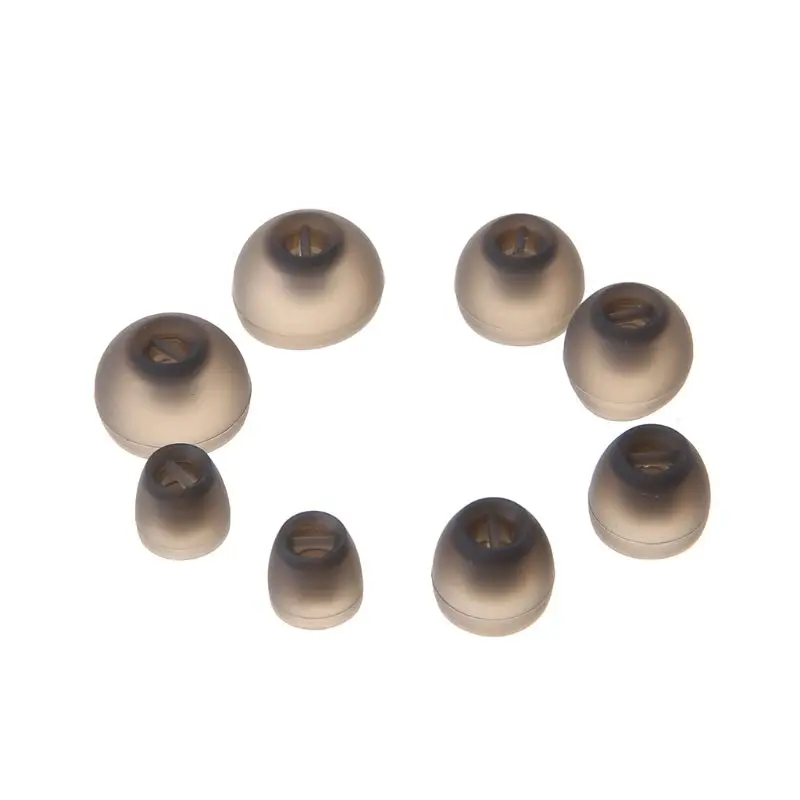 4 Pairs Soft Silicone Earphone Case In Ear Earbuds Cover Eartips Replacement for Sennheiser Headphone