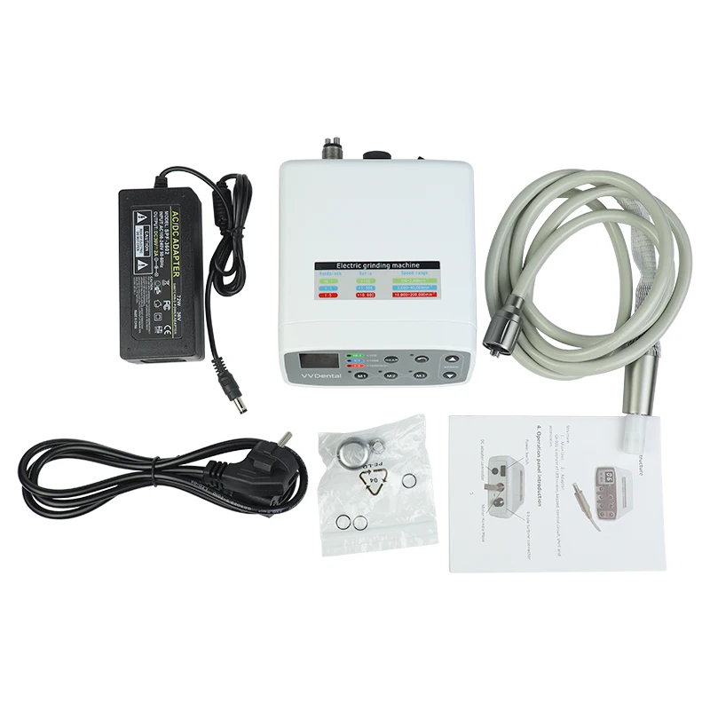 VVDental Brushless motor 2/4 Holes fit 1:1/1:5/16:1 Handpiece Dental Tool Electric Micro Motor with LED Light for Dentist Clinic