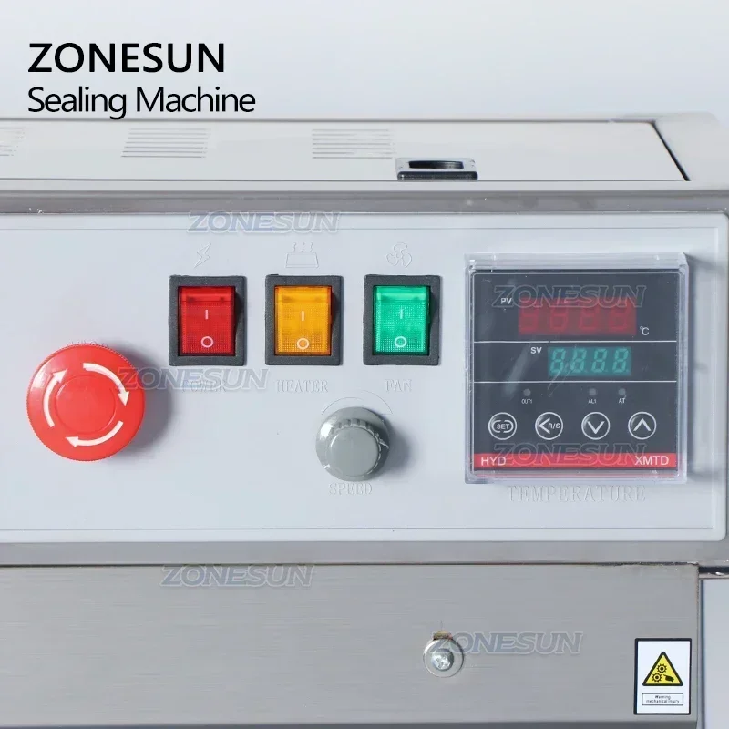 ZONESUN FR-900 ビニール袋ソリッドインク連続バンドシーラーシール機拡張食品バンドヒートシーラー