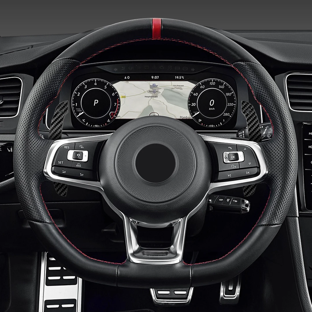 

For VW MK7 GTI MK7.5 Steering Wheel Shift Paddle Magnetic Carbon Fiber Paddle Shifter Extensions